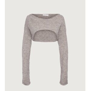 Oaks + Fort - MOHAIR WOOL-BLEND BOLERO - Size medium